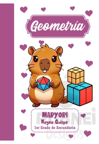 Capibara Portada Lila Geometria